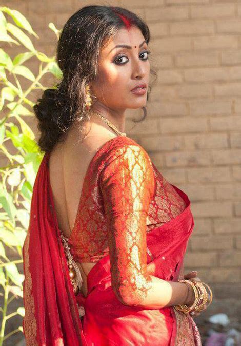 All Pics Bengali Actress Paoli Dam Hot Photos In Red Saree