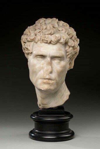 Marble Portrait Of A Man Roman Asia Minor Imperial Late Hadrianic