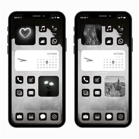 100 Ios 14 Aesthetic Ios14 Icon Pack White Icons Black And Etsy
