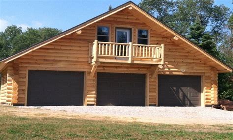 Log Garage With Apartment Plans Log Cabin Garage Kits Log Home