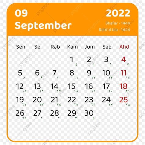Gambar Kalender September 2022 Dengan Perbatasan 2022 September