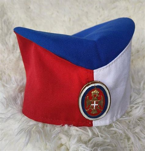 Redbluewhite Serbian Sajkaca Black Serbian Sajkaca Serbian Hat
