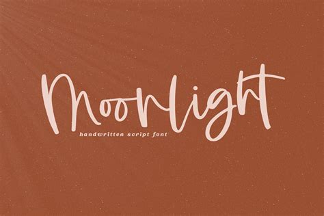 Moonlight A Handwritten Script Font By Ka Designs Thehungryjpeg