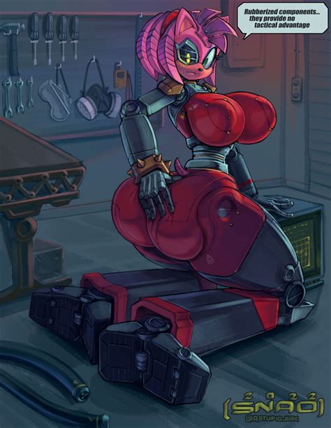 Rule 34 1girls 2022 Amy Rose Big Ass Big Breasts Cyborg Female Robot Joints Rusty Rose Sega