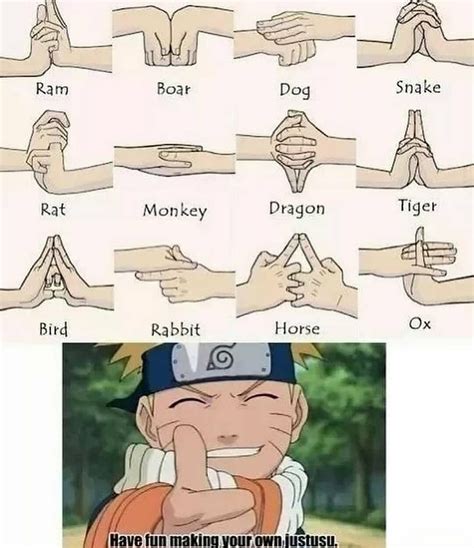 All Naruto Hand Signs And Jutsus