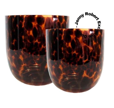 Vase Glass Tortoise Shell Jenny Robert Exclusive Décor Sa Decor And Design