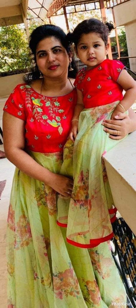 adorable mothers and daughters matching outfit ideas indian fashion ideas… mother daughter