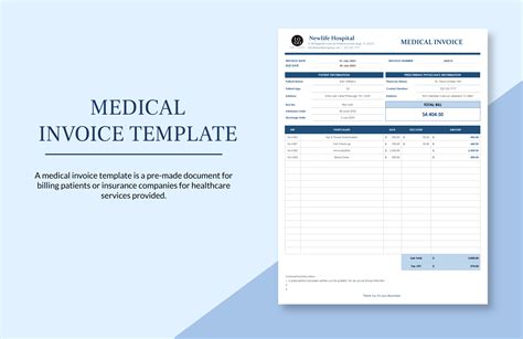 Medical Invoice Template In Excel Free Download