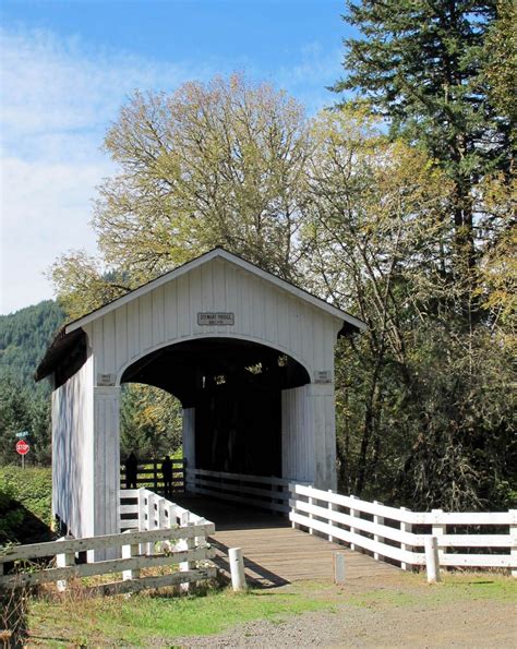 10 9 14 Stewart Covered Bridge Cottage Grove Or Built In 1930 60 Ft