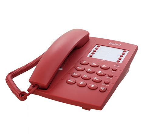 Headset Enabled Telephones: Agent 1000 Red Telephone