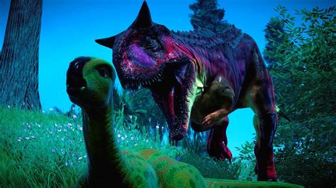 🌍 Jurassic World Evolution Carnotaurus Hunting At Night