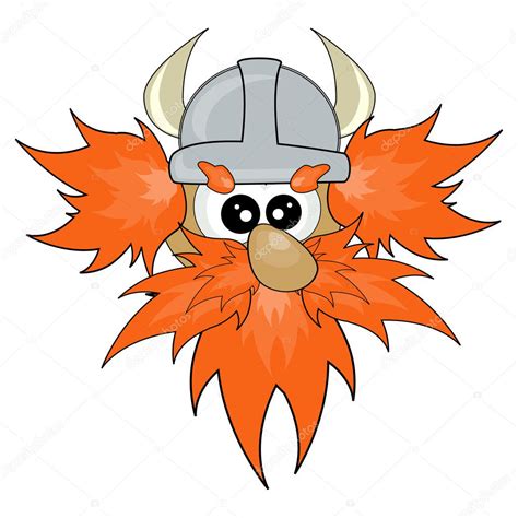 Ilustración Del Vector Facial Vikingo Ilustración De Stock De