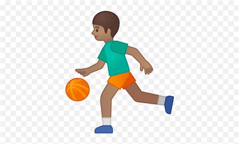 Person Bouncing Ball Emoji With Basketball Player Emoji Discordemoji