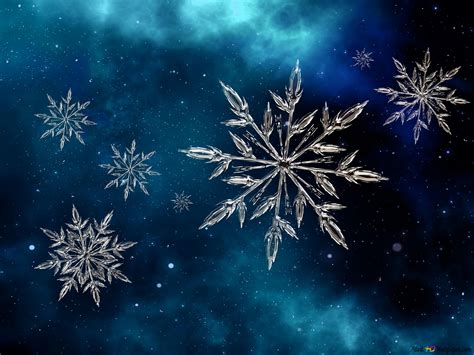 Beautiful Snowflakes 4k Wallpaper Download
