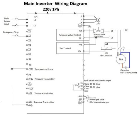 Wiring Diagram For D1 Series Compressors 220V 1 PhZ Us Air