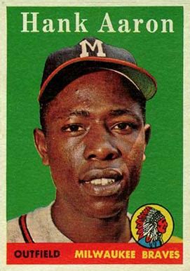 Sep 13, 2018 · when collecting baseball cards, even as a kid, there is a tendency to look into the crystal ball and wonder if the rookie card of that up and coming player will be worth something. 1958 Topps Hank Aaron #30w Baseball Card Value Price Guide