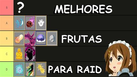 Tier List Das Melhores Frutas Pra Fazer Raid Do Blox Fruits Update 16