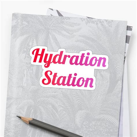 Hydration Station Sticker By Synthesizer Redbubble