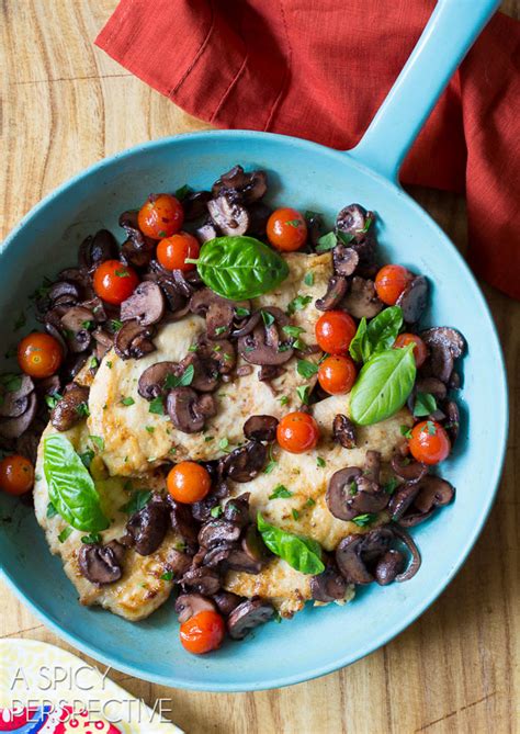 Chicken marsala, like any dish that's been around for generations, comes in a variety of forms with all sorts of family secrets or preferences. Chicken Marsala Recipe with Tomatoes and Basil