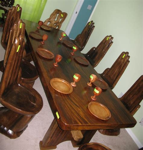 Hardwood furniture4 seater dining set. T&G WoodCraft, HandCrafted Philippine Wood Products