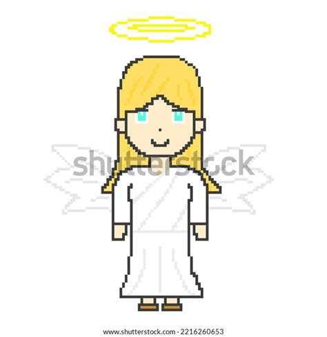 Clip Art Pixel Art Angel Stock Illustration 2216260653 Shutterstock
