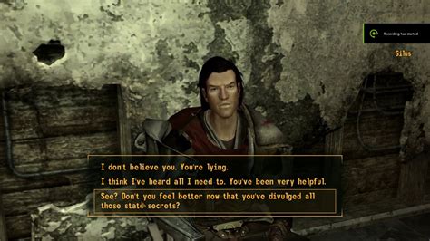 One Of My Favourite Dialogue Responses In Fallout New Vegas Youtube