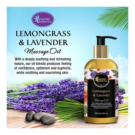 Buy Oriental Botanics Body Massage Oil Lemongrass And Lavender 200 Ml