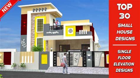 Best 30 Single Floor House Front Elevation Designs For Small Houses