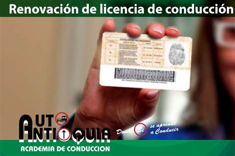 Renovación Licencia De Conducir Autoantioquia