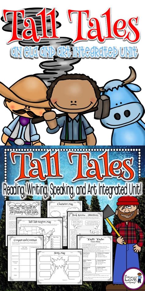 3rd 5th Grade Teachers This Tall Tale Unit Integrates Reading