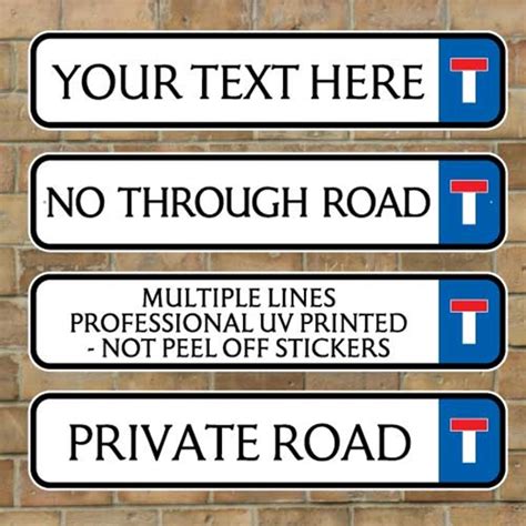 Jaf Graphics No Through Road Traditional Street Road Sign Composite