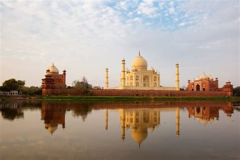 Taj Mahal In Sunrise Light Agra India Stock Photo Image Of Mosque