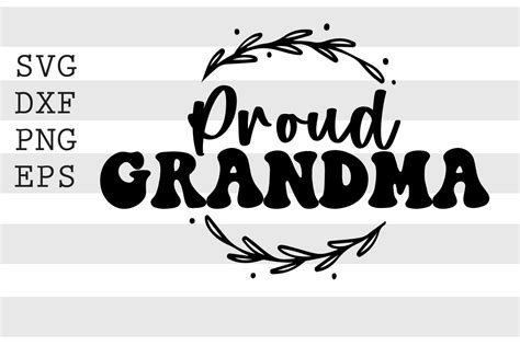 Proud Grandma Svg Graphic By Spoonyprint · Creative Fabrica