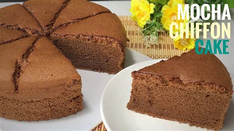 Mocha Chiffon Cake Recipe Cooking Asmr Youtube