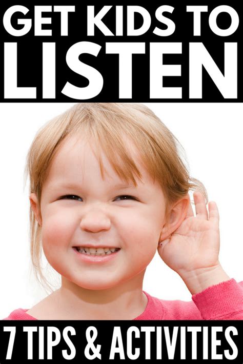 How To Get Kids To Listen 7 Tips And Listening Activities For Kids
