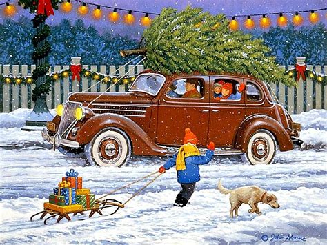 John Sloane Best Christmas Yet Christmas Scenes Vintage