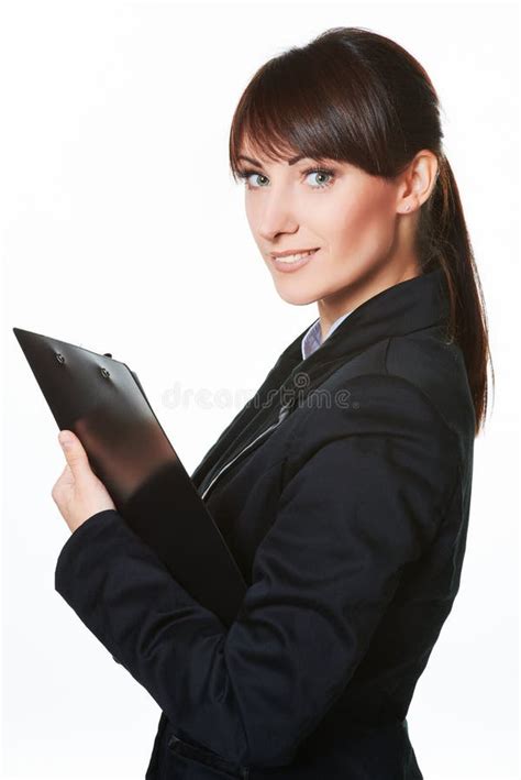 Beautiful Young Business Woman Posing Stock Image Image Of Female