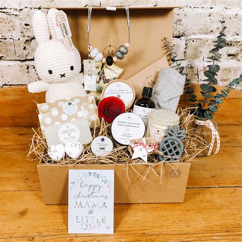 Buy Christmas personalised Mum & Baby Gift Basket, Newborn Baby Hamper | Christmas Red Miffy Nijntje