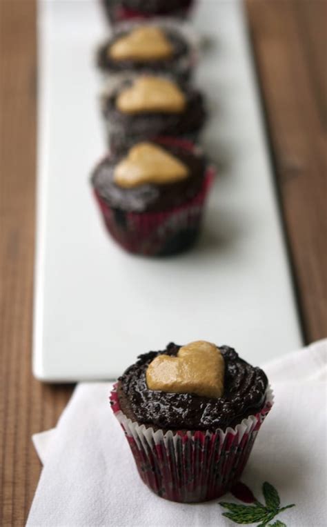 Double Chocolate Cupcakes With Peanut Butter Center Cupcake Recipes Popsugar Food Photo 8