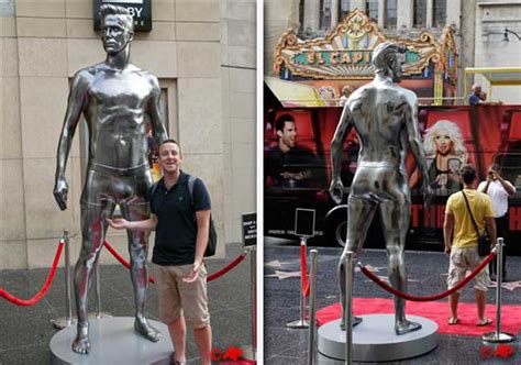 David Beckham S Nearly Nude Statue Unveiled In Ny Other News India Tv