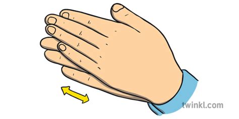 Hands Rubbing Together Gently Illustration Twinkl