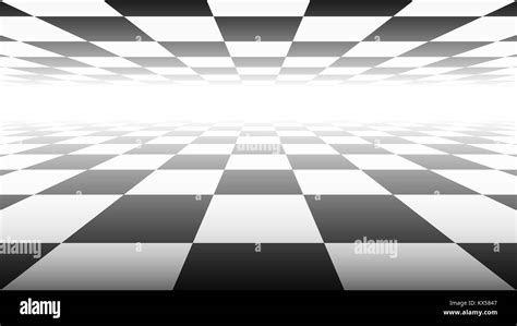 Background With Checkered Surfaces In Perspective View Suitable For