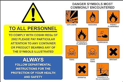 Coshh Hazard Symbols Safety Signs Less My Xxx Hot Girl