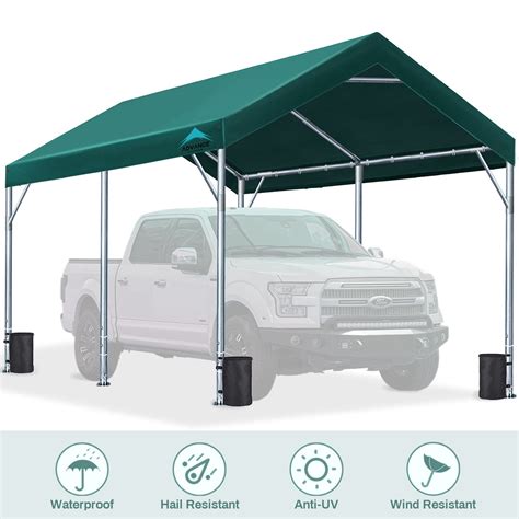 Buy Advance Outdoor Upgraded 10x20 Steel Carport With Adjustable Height