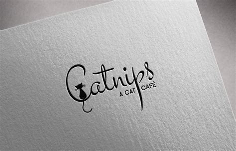 Feminine Elegant Coffee Shop Logo Design For Catnips A Cat Cafe By