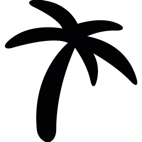Palm Tree Black Shape Vector Svg Icon Svg Repo