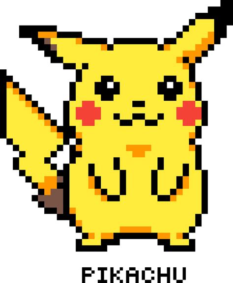 Pikachu Pixel Art Pokemon Hd Png Download Transparent Png Image