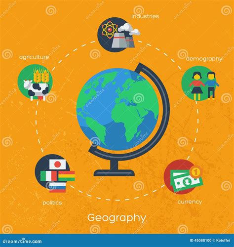 Elementos Do Infographics Da Geografia Vetor Ilustração Do Vetor
