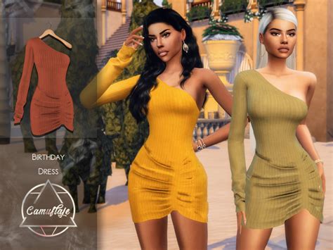 Birthday Dress By Camuflaje At Tsr Sims 4 Updates