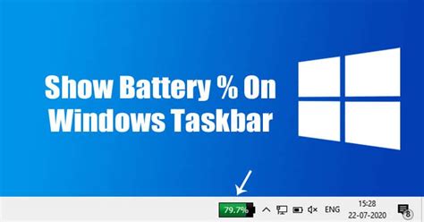 How To Show Battery Percentage On Windows 10 Taskbar Laptrinhx